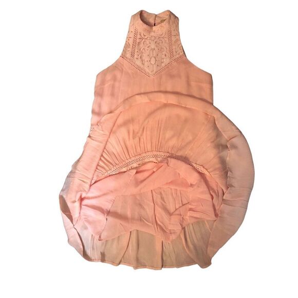 Gianni Bini Blush Pink Halter Strapless Lace Overlay Dress - Size XS - Picture 7 of 14